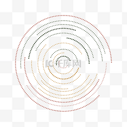 彩色波点图片_放射辐射波点装饰圆圈圆形