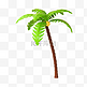 绿色3D夏天夏季椰子树椰树植物树木