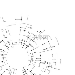 向量网图片_在白色背景上连接线条和点。