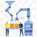 扁平智能工厂制造自动化生产