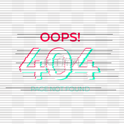 电视页面图片_404错误故障艺术网页丢失