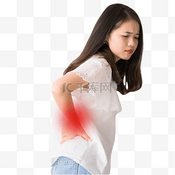 关节周缘疼痛图片_人物身体不适疼痛腰部疼痛