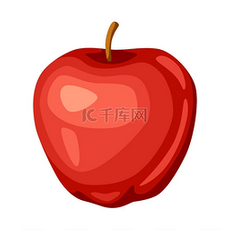 甜点色图片_甜红色成熟苹果的插图农业农场项