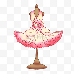 粉色时尚复古短裙