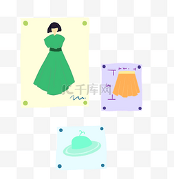 服装设计无模特图片_挂画壁画服装设计