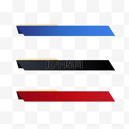 红蓝logo图标图片_渐变标题栏姓名条