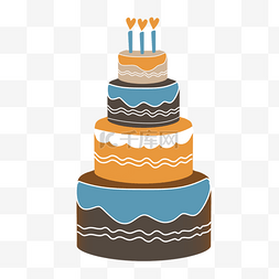 生日矢量大蛋糕