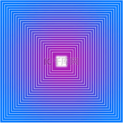 穿梭线条图片_蓝色紫色霓虹光感发光几何图形螺