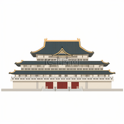 手绘漫风图片_乾清宫（古代建筑物）