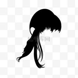 黑色发型装扮女性不齐刘海发型