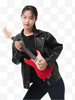 弹吉他女孩人物