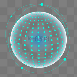 蓝色科技星球图片_科技星球