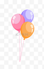 矢量彩色气球