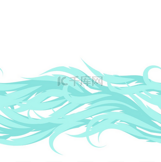 抽象波浪无缝图案有流动的水的漩涡状装饰物抽象波浪无缝图案有流动的