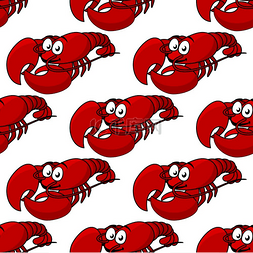 鲜鲜卡通图片_为海鲜晚餐准备的鲜鲜红色煮龙虾