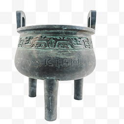 青铜方鼎纹图片_古代血器青铜器鼎