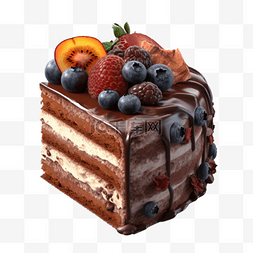 蛋糕特写摄影免抠元素甜点