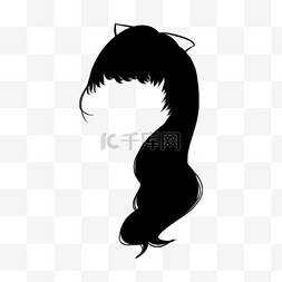 女士直发图片_黑色发型装扮女性中长发发型