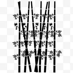 水彩的竹子图片_黑色墨水竹背景