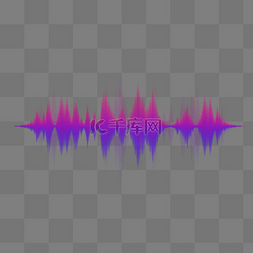 时尚波浪图片_赛博朋克霓虹音量波浪数据分析