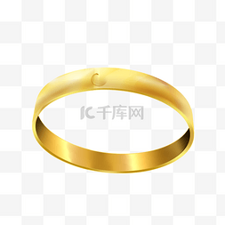 婚礼花纹png图片_内刻花纹的黄金婚礼戒指