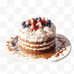 俯拍蛋糕图片_水果蛋糕蛋糕生日蛋糕