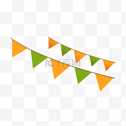 拉姆纳公园图片_印度拉姆纳瓦米黄绿三角彩旗
