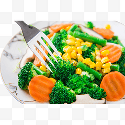 水果沙拉图片_美食蔬菜沙拉盘子