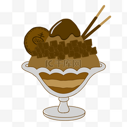 冰淇淋伊利巧乐兹图片_巧克力刨冰