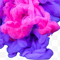 七彩抽象摄影图墨水紫色