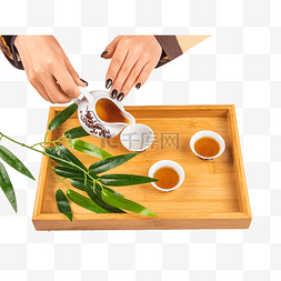 茶道茶盘茶水