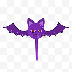 彩色炫彩背景紫色图片_蝙蝠怪兽糖果紫色图片绘画创意