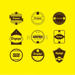 优质和保证产品标签和徽章标志贴