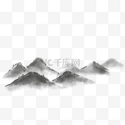 禅意酒店图片_水墨山水画