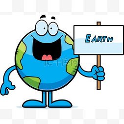 卡通地球标志