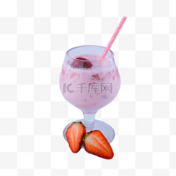 装液体容器图片_冷饮甜点零食草莓牛奶