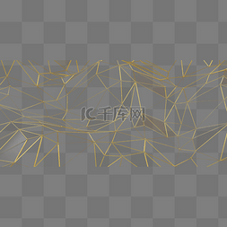 金色线条c4d图片_线条几何低多边形
