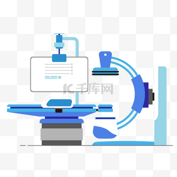 医疗器械扁平矢量