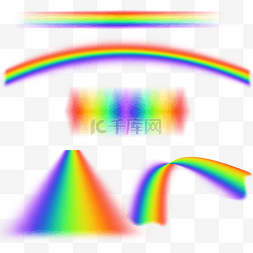 光效彩虹图片_彩虹光谱抽象光效