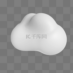 云、白色图片_建模3D立体白云白色云朵