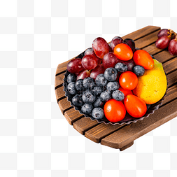 圣女果拼盘图片_新鲜夏日水果营养健康美味