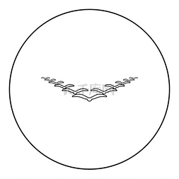 飞翔在天空图片_一群鸟在天空中飞翔楔形键领导概