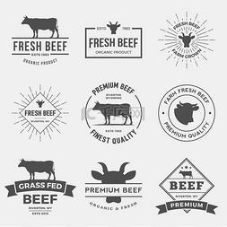 高档牛肉标签集