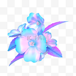 3DC4D立体酸性花朵山茶花