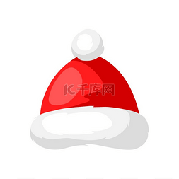 圣诞老人的圣诞快乐帽子。