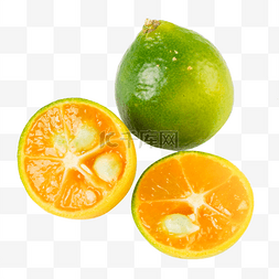 橘子皮素材图片_切开金桔小桔子