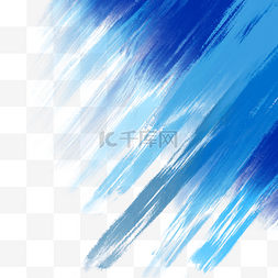 水彩手绘蓝色背景图片_随性蓝色水彩颜料笔刷
