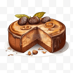 数字蛋糕数字图片_卡通手绘甜品蛋糕