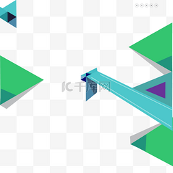 绿色三角形业务封面