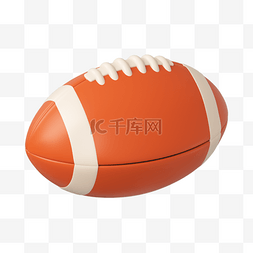 3DC4D立体球类运动橄榄球